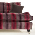 Duresta Lansdowne 3 Seater Sofa Chair and Run Up in Velluti Stripe Summertime